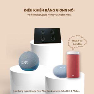 CÔNG TẮC GITTA Chữ Nhật/Vuông – Trắng/Đen