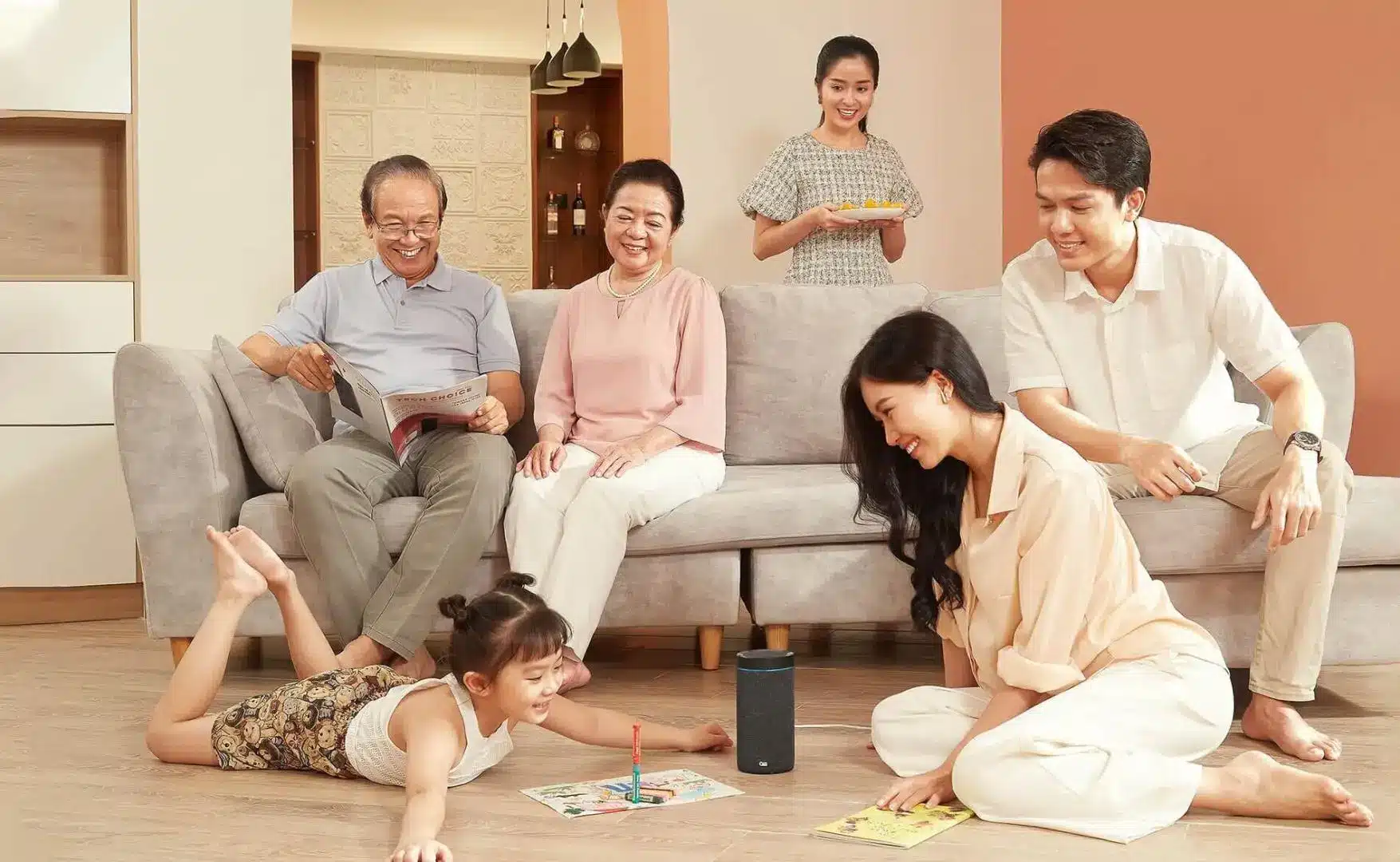 Điều khiển nhà thông minh Gitta bằng loa thông minh MAIKA 2 Loa Thông Minh (trợ lý ảo)