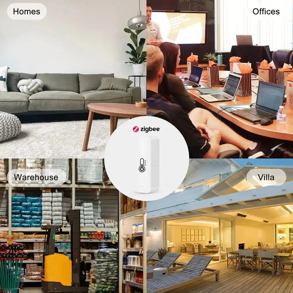 CẢM BIẾN NHIỆT ĐỘ ĐỘ ẨM THÔNG MINH ZIGBEE 8 Cảm Biến Nhiệt Độ, Độ Ẩm Thông Minh
