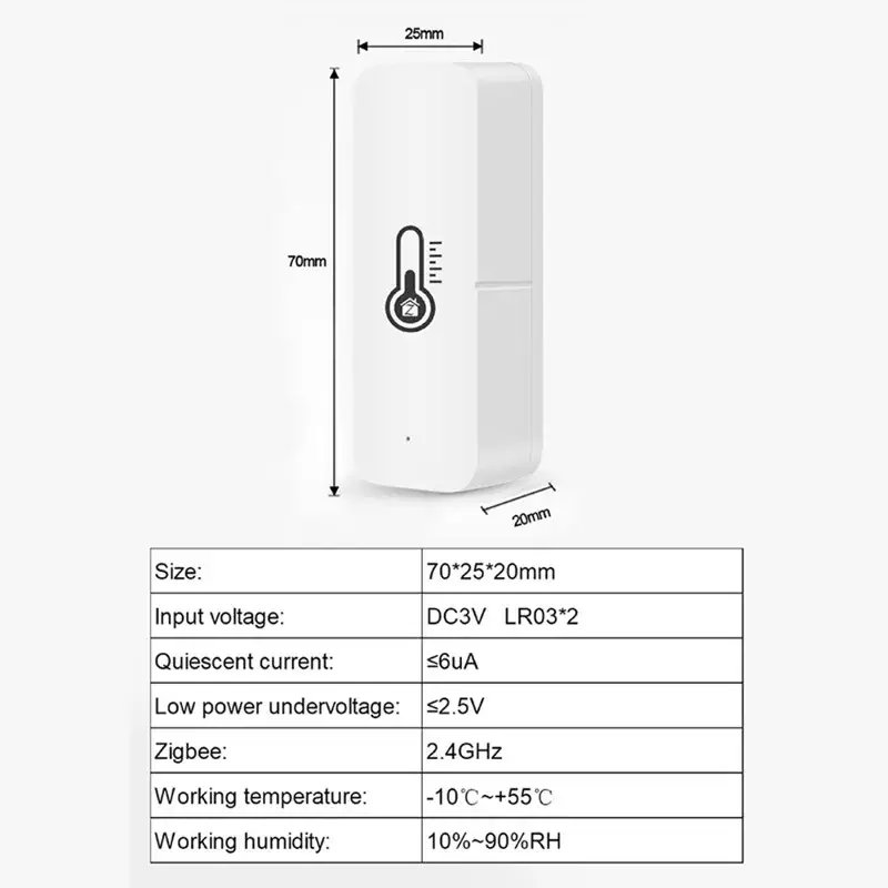 CẢM BIẾN NHIỆT ĐỘ ĐỘ ẨM THÔNG MINH ZIGBEE 3 Cảm Biến Nhiệt Độ, Độ Ẩm Thông Minh