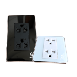 Ổ cắm mặt kính, nhựa