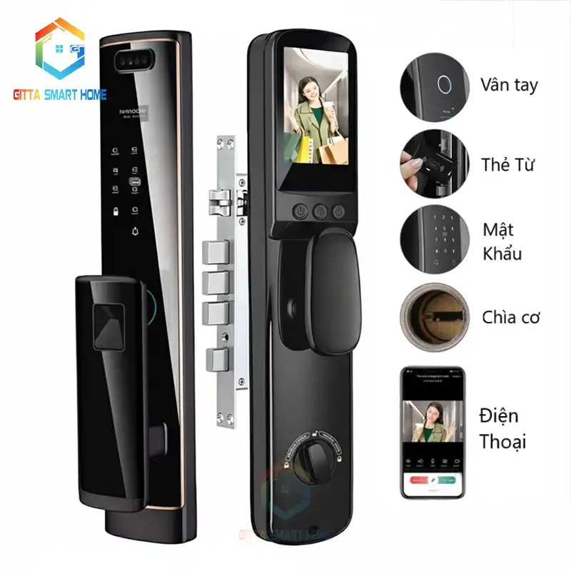 Khóa Cửa Thông Minh N11 3D Face Recognition 6068