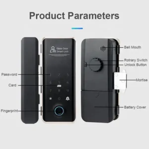 Khoá vân tay cửa kính cường lực TTLOCK