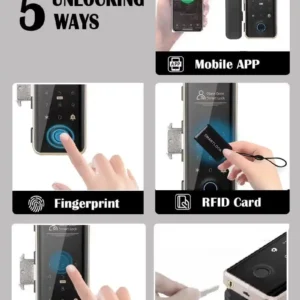 Khoá vân tay cửa kính cường lực TTLOCK