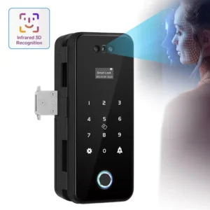 Khoá vân tay cửa kính cường lực Tuya A16 face ID