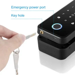 Khoá vân tay cửa kính cường lực Tuya A16 face ID