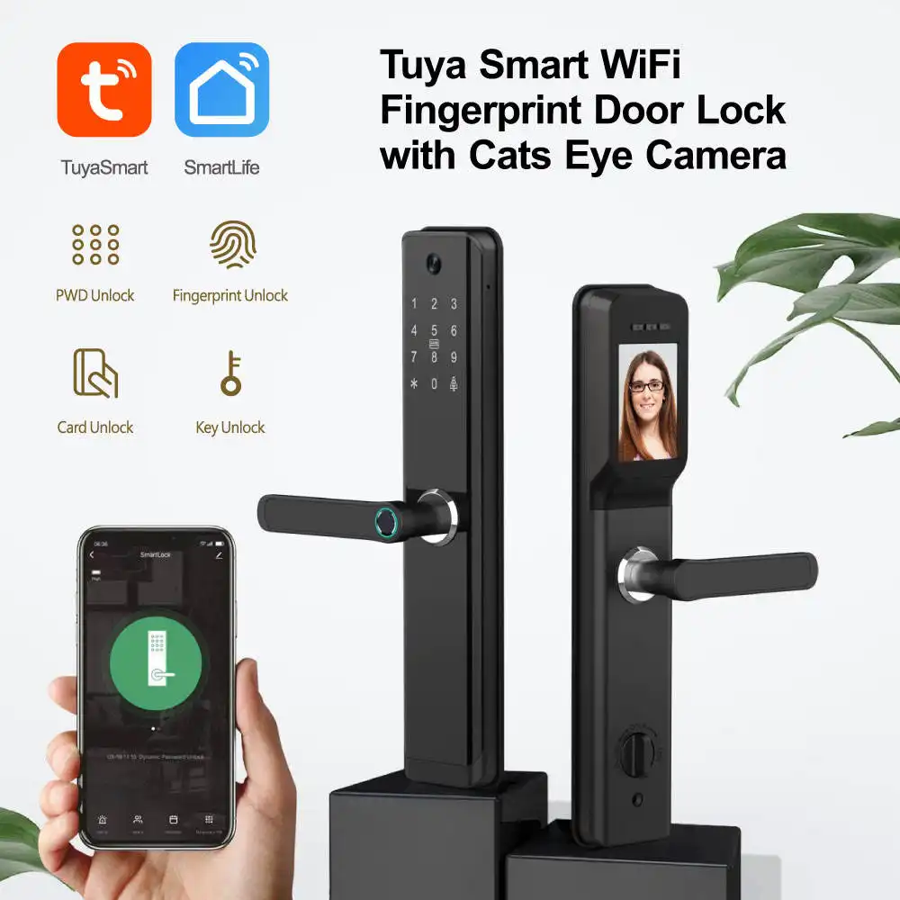 Khoá vân tay cửa gỗ F11 6068 Camera
