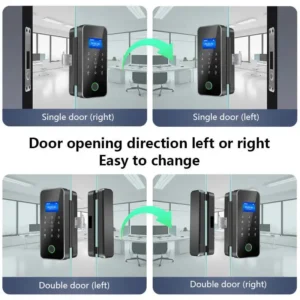 Khoá vân tay cửa kính cường lực Tuya A16