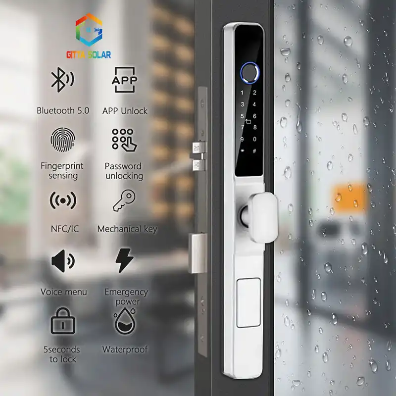 Khoá vân tay cửa nhôm Tuya S608 V